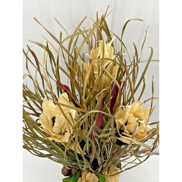 Dried Floral Centerpiece Long Stem Grass Potted Natural Flowers Bouquet Wedding - Picture 2 of 11